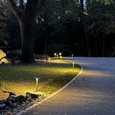 Elegant Driveway Lighting Project in Saddle River, NJ